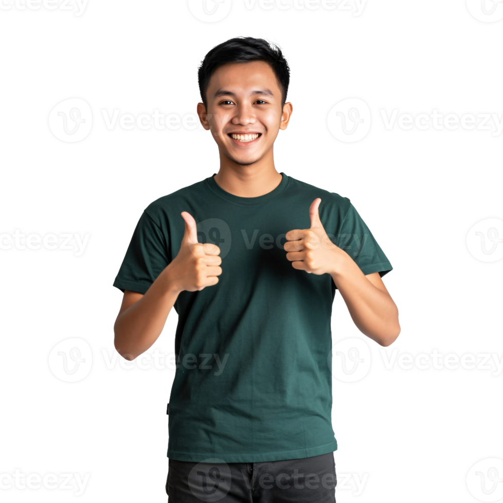 Man in relaxed wear making a gesture png