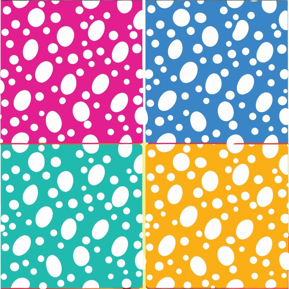 Mesmeric Abstract Seamless Patterns in Serene White Hues vector