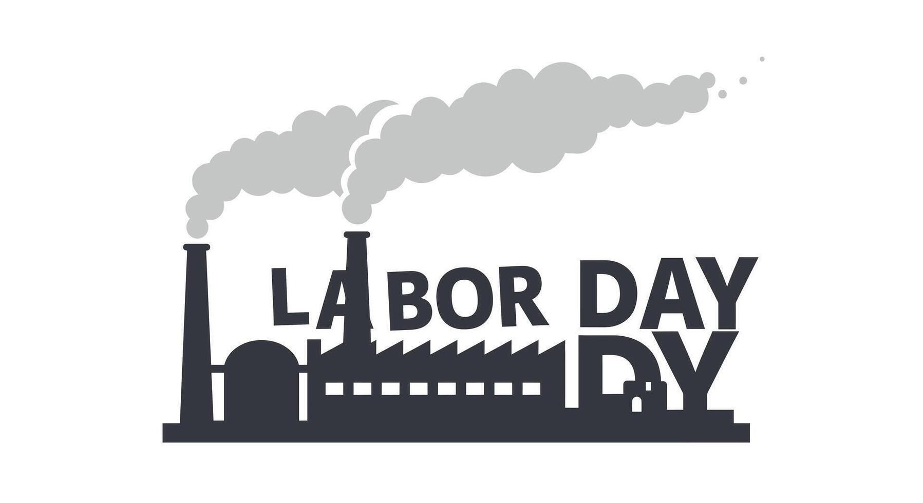 Industrial factory scene with smokestacks in flat design art vector