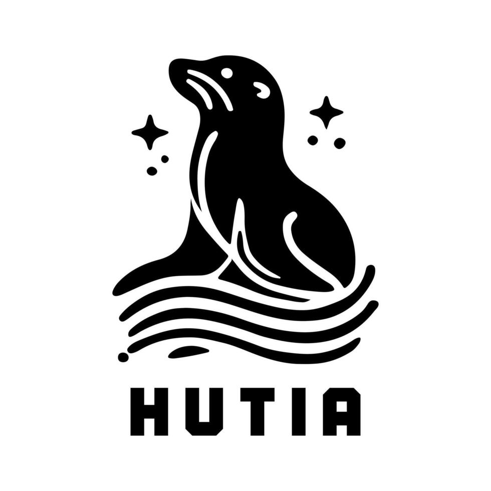 Hutia Shape Silhouette Design vector