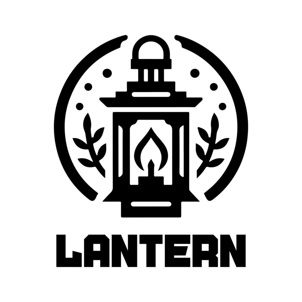 Festival Lantern Icon Isolated vector