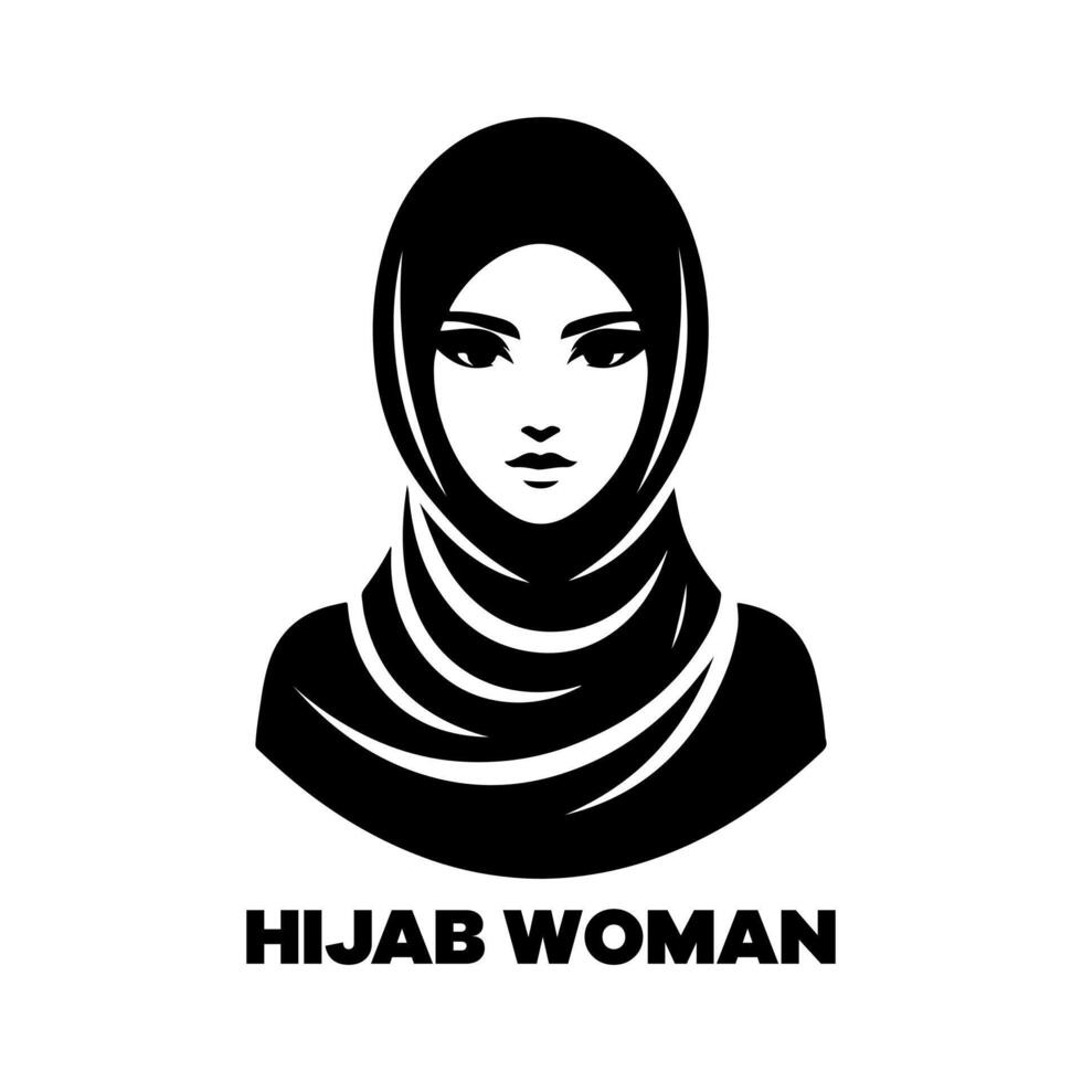 Modern Hijab Clipart vector