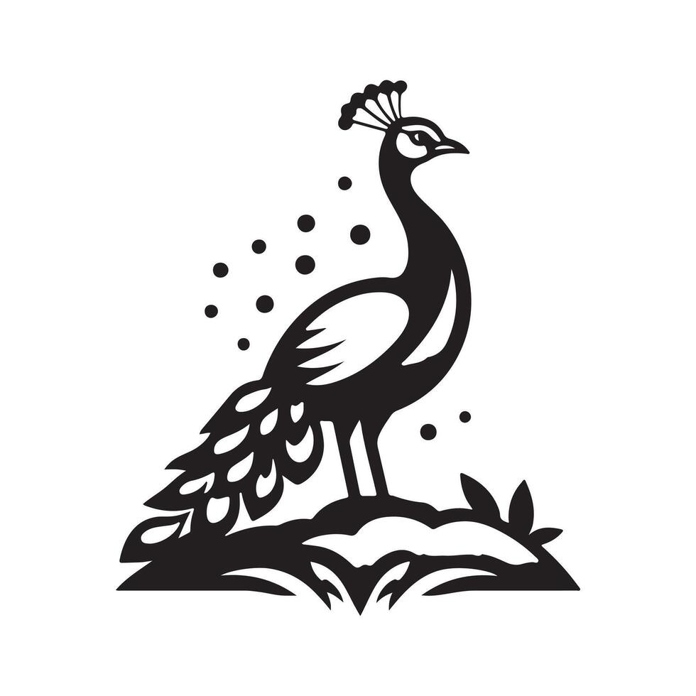 peafowl silhouette,bird silhouette minimal art,green peafowl outline,peafowl illustration,green bird silhouette vector
