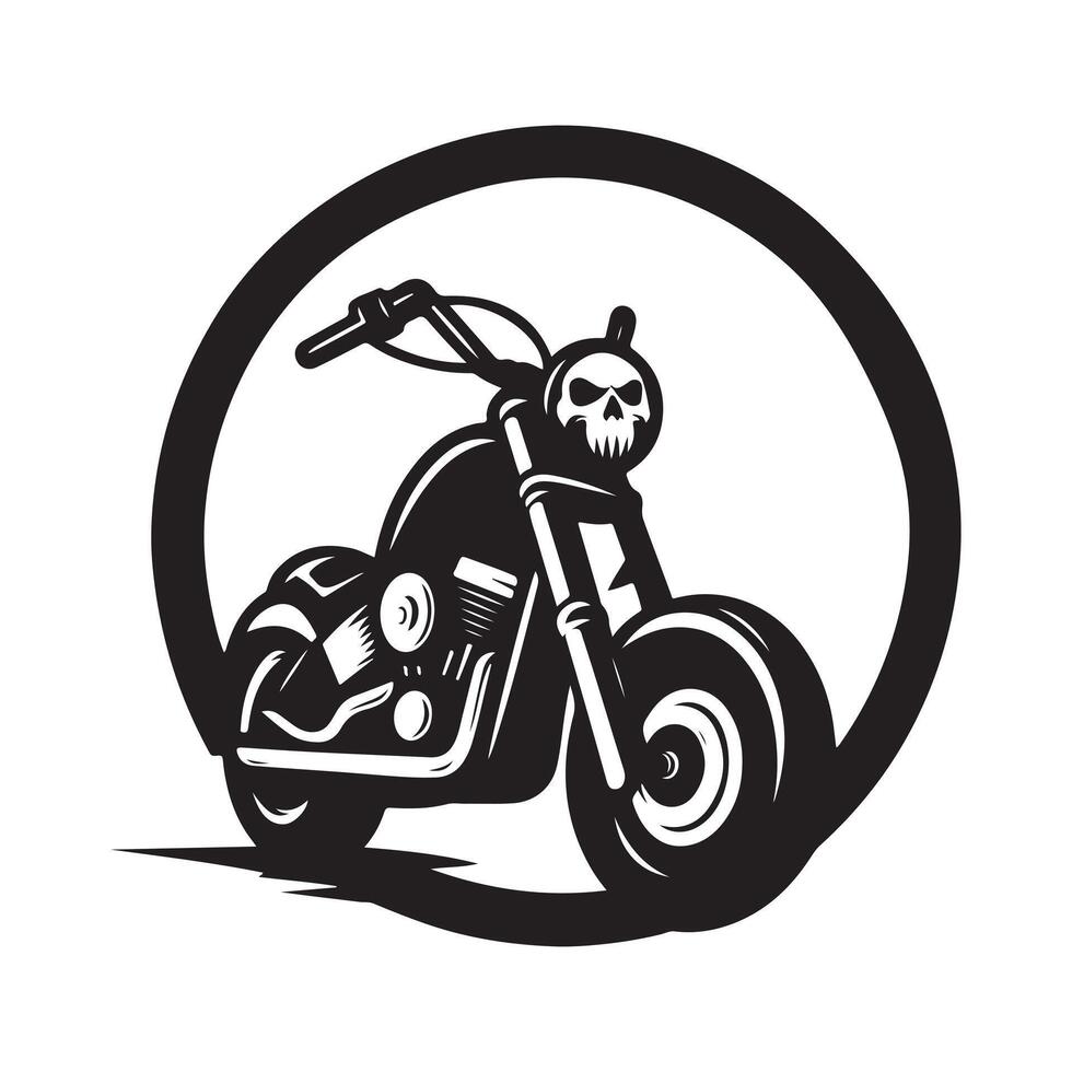 Chopper artwork for t-shirts vector
