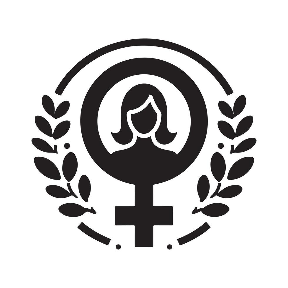 female empowerment art vector
