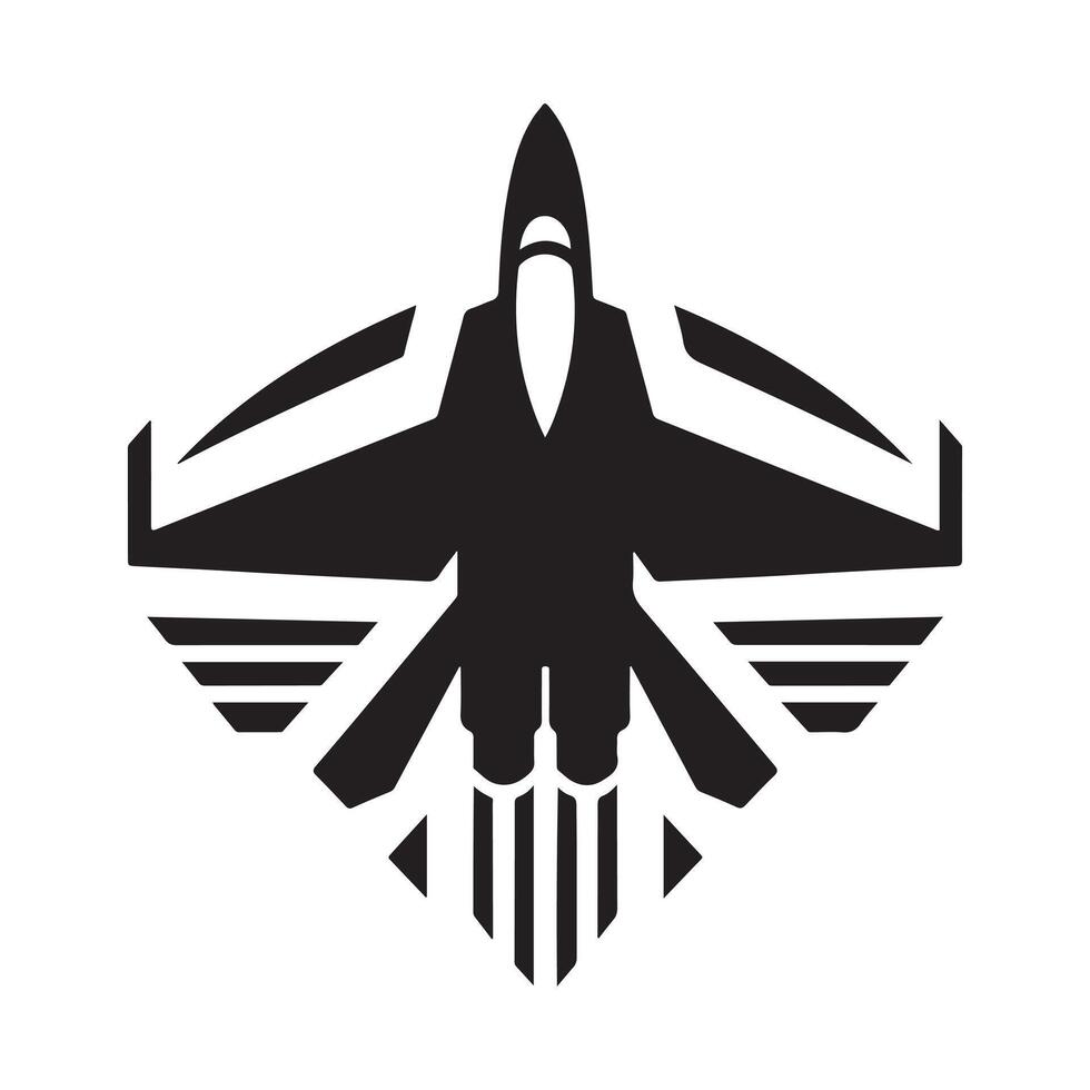 jet aircraft silhouette vector