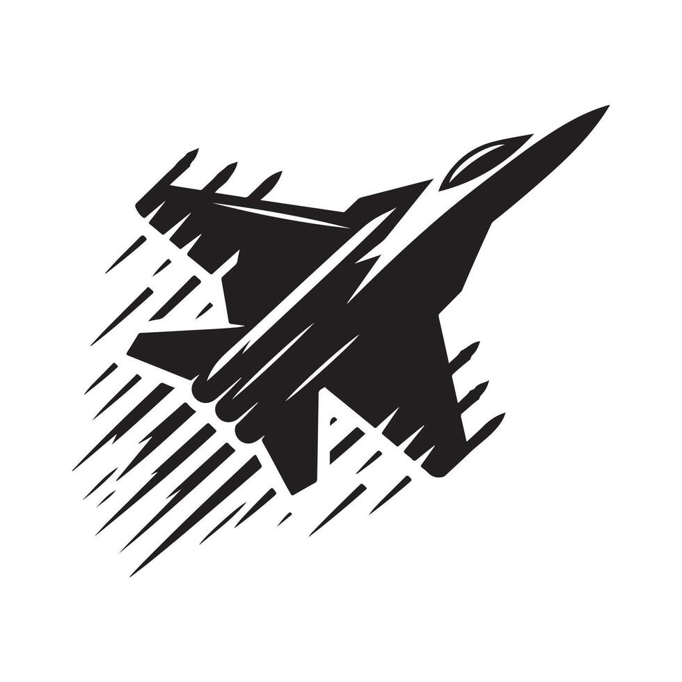 airplane fighter jet vector
