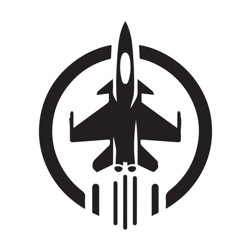 air force jet silhouette vector