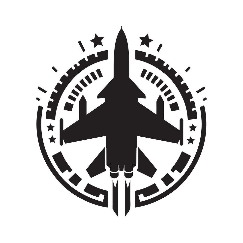 fighter aircraft art vector