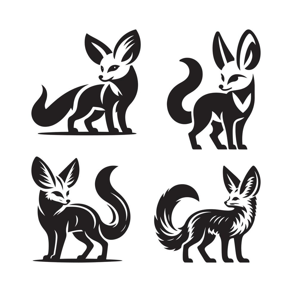 cute fennec fox image vector