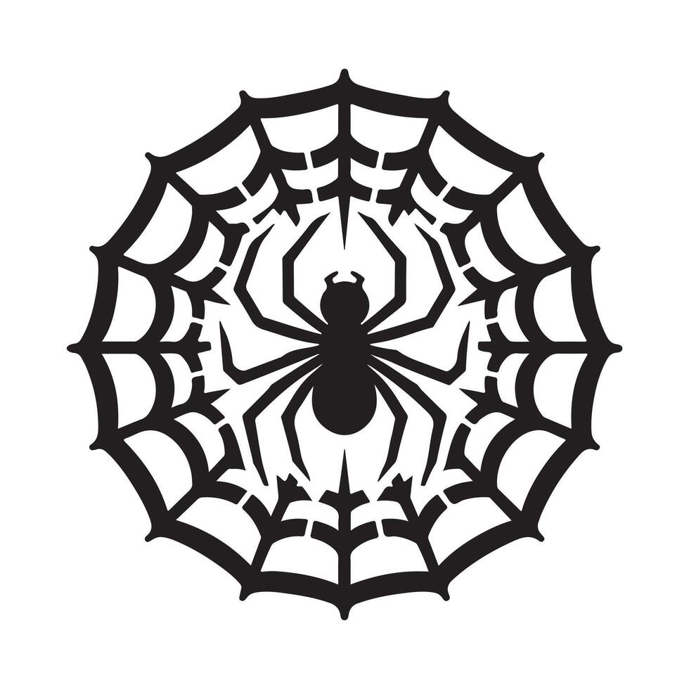 spider web icon vector