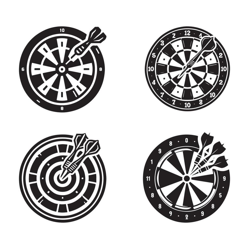 dartboard target graphic illustration vector