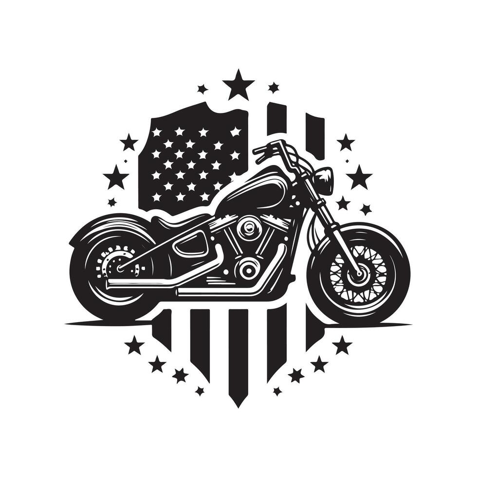 custom silhouette design american art vector