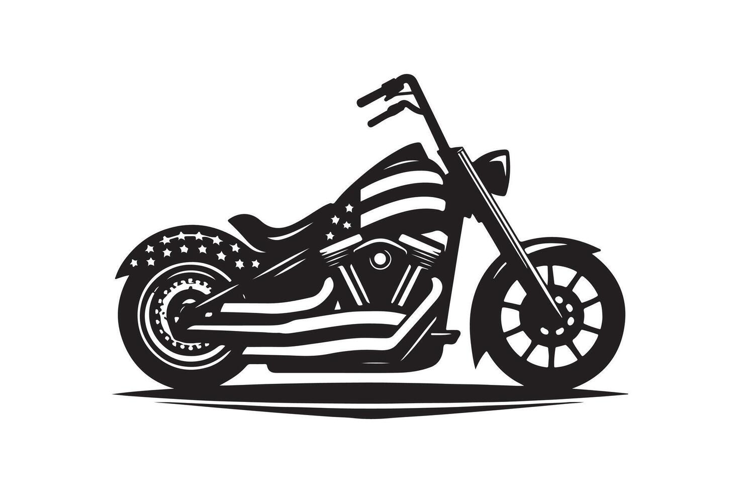 american custom art silhouette vector