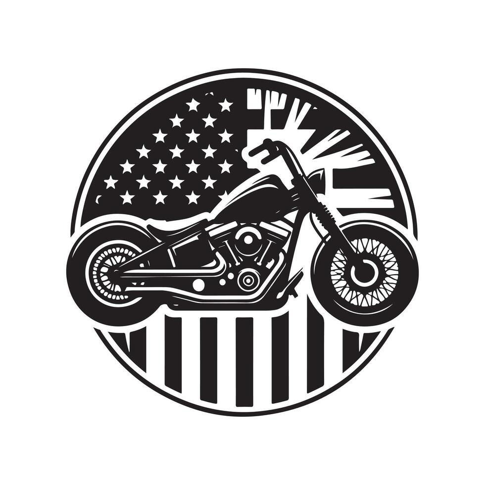 custom graphics american silhouette vector