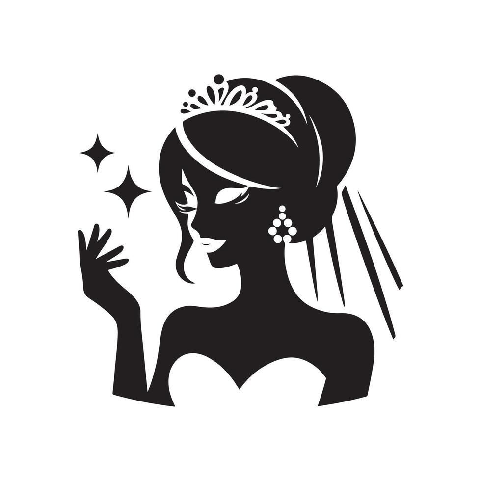 bride shape silhouette image vector