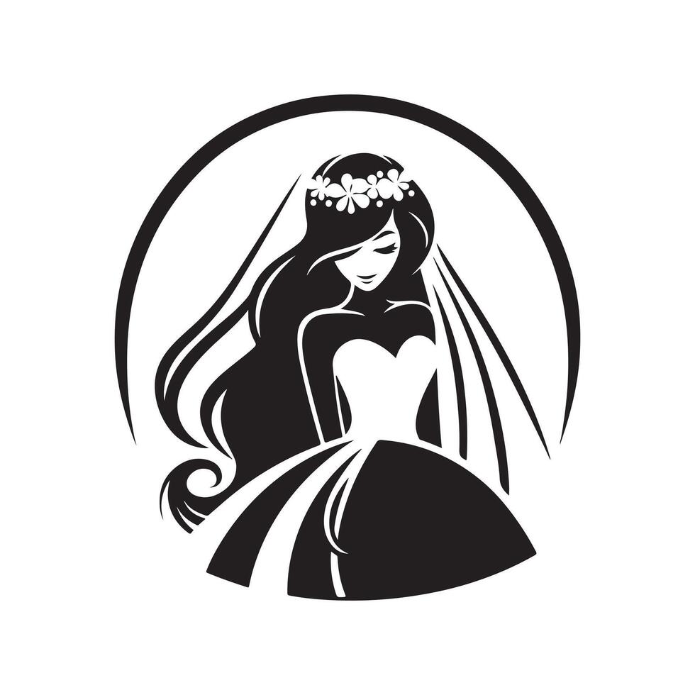 bride graphic design artwork vector