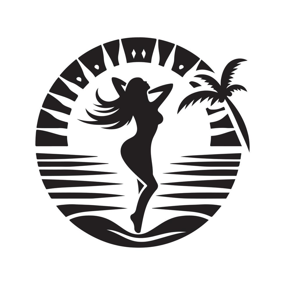 art summer vibes design vector