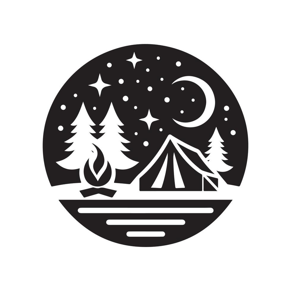 snowfall winter season silhouette art vector