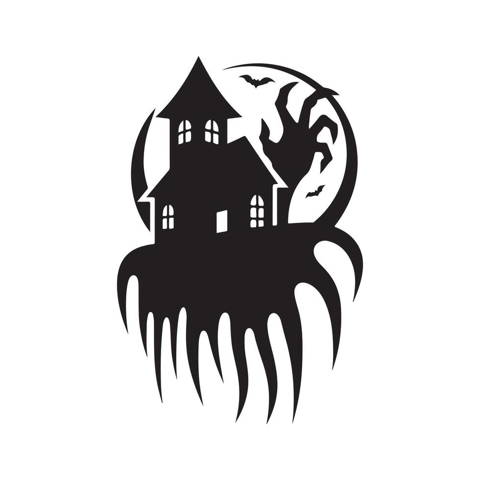 halloween silhouette halloween design vector