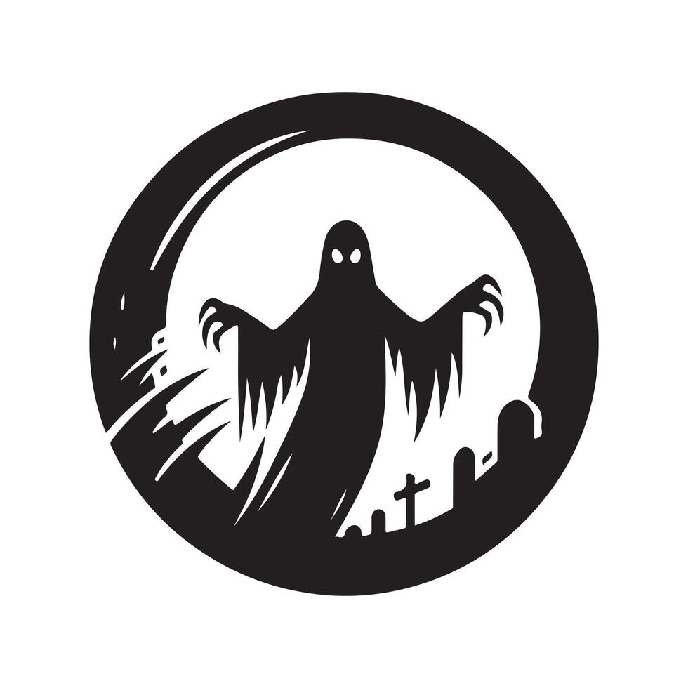 halloween silhouette graphic art vector