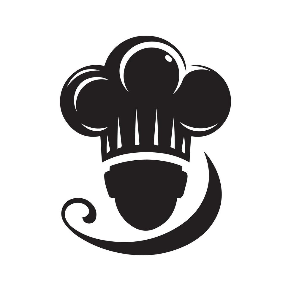 Classic Chef Cap Flat Design vector