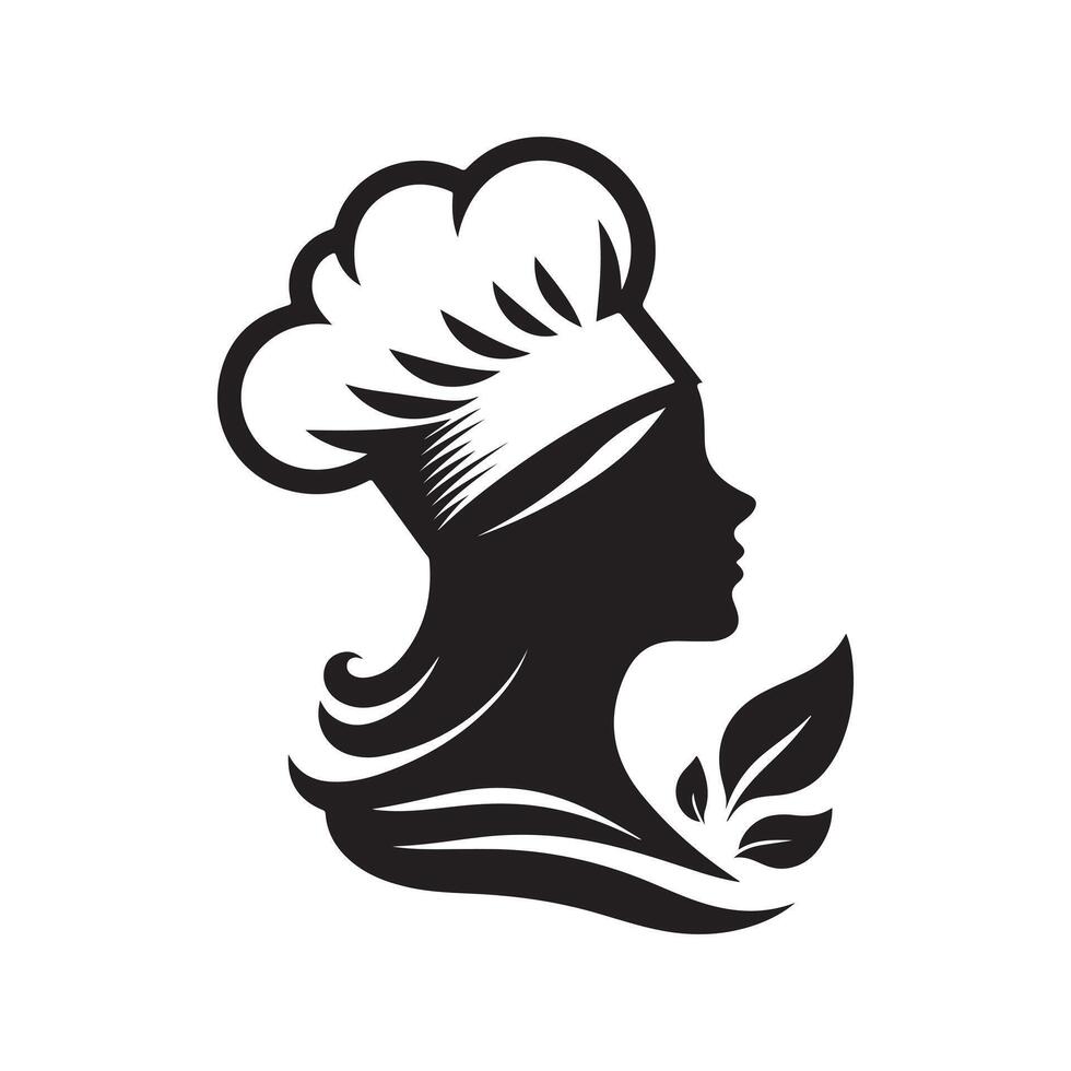 Chef Headwear Logo Art vector
