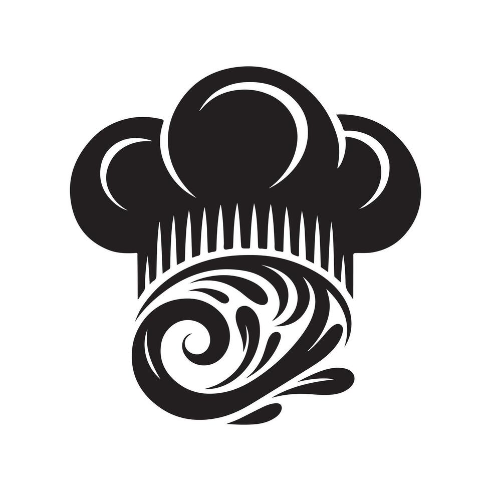Cooking Uniform Hat Drawing vector