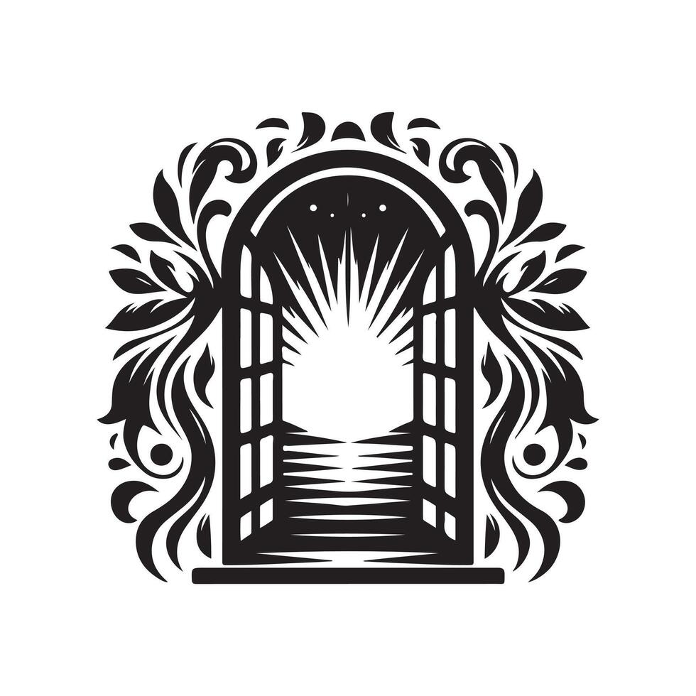 Windoor Window Icon vector
