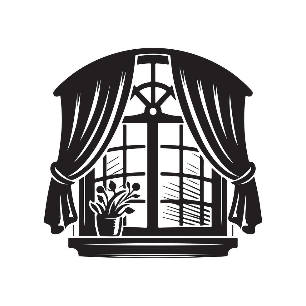 Windoor Design Illustration vector