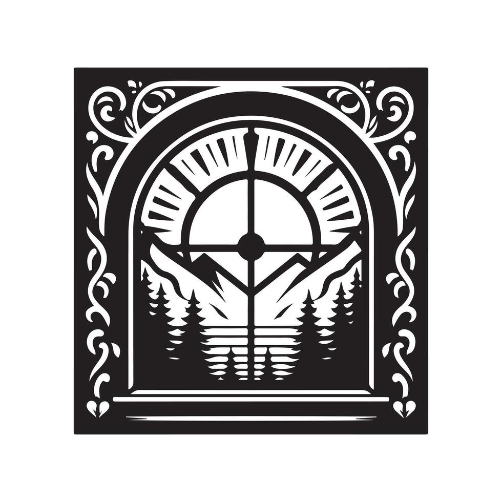 Windoor Design Icon vector