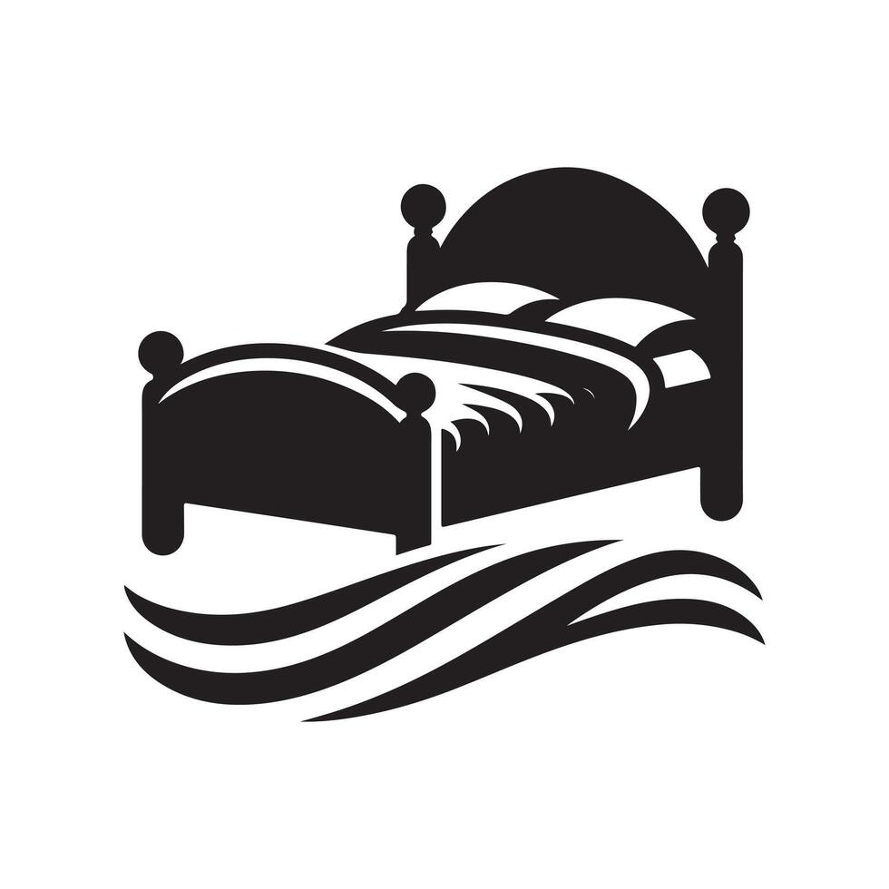 Minimalist Bed Art vector