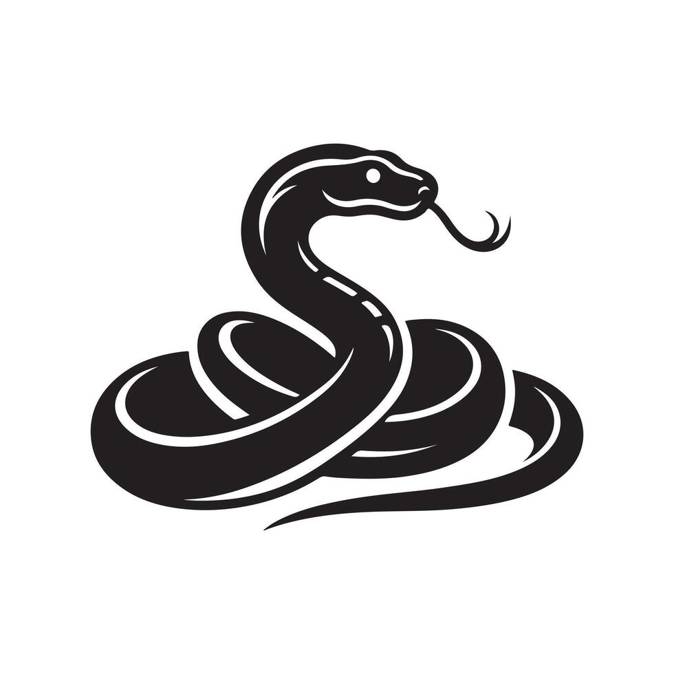 Snake Silhouette Boa Constrictor vector
