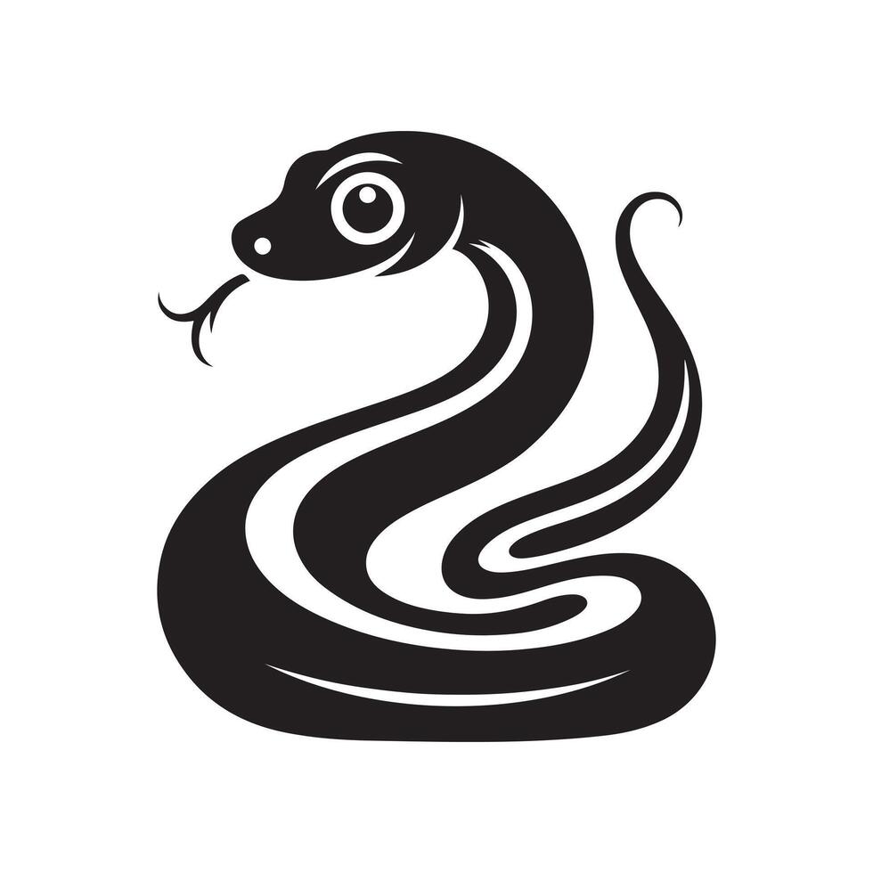 Design of Boa Constrictor Snake vector