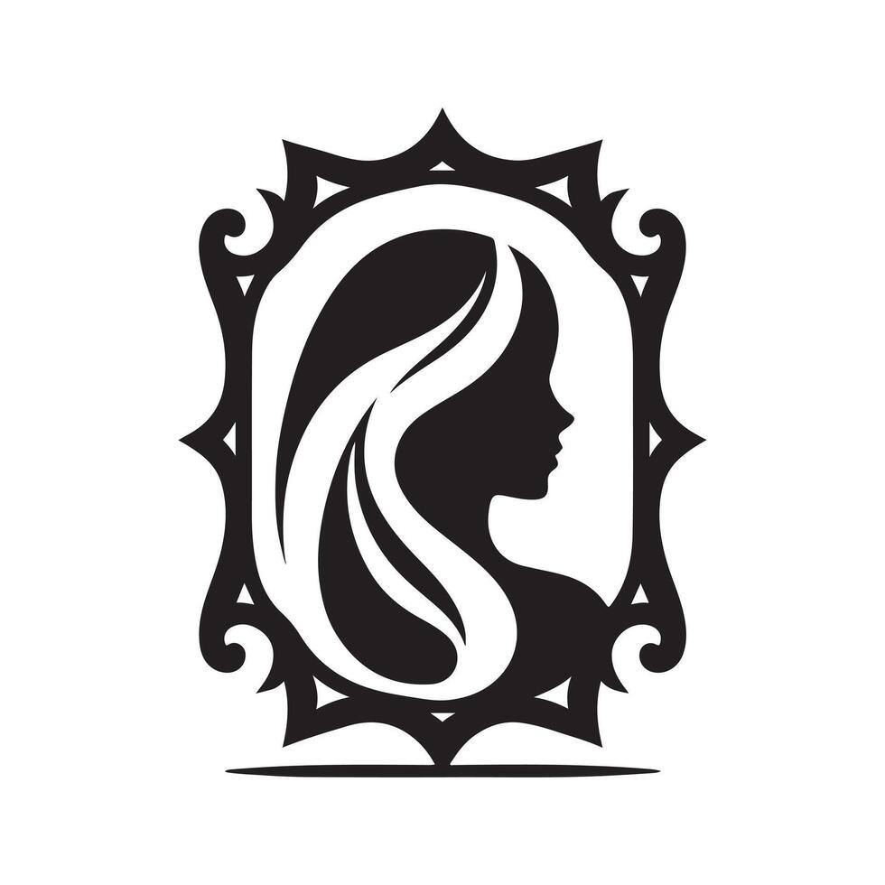 Minimalist Mirror Illustration vector