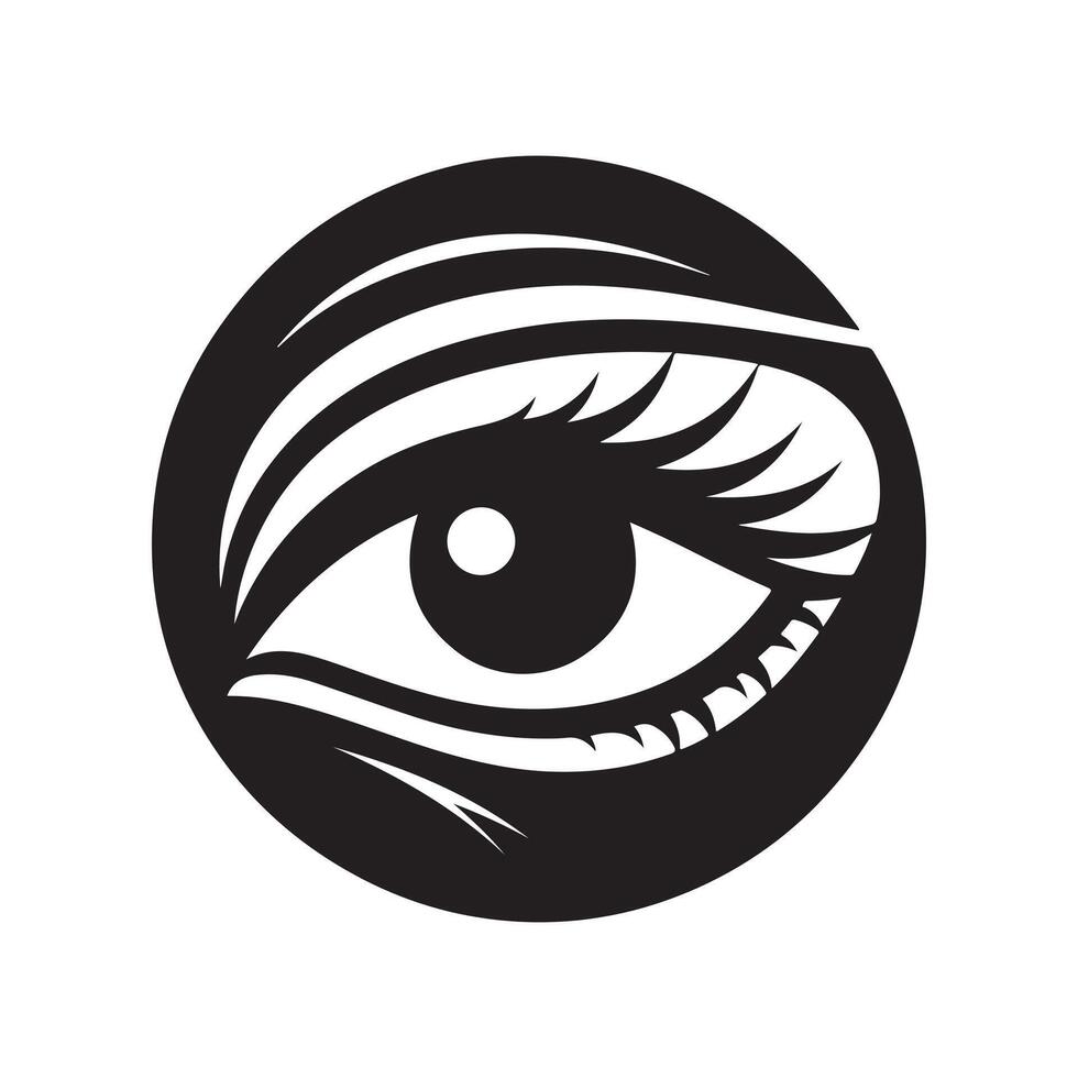 Decorative Female Eye Art vector