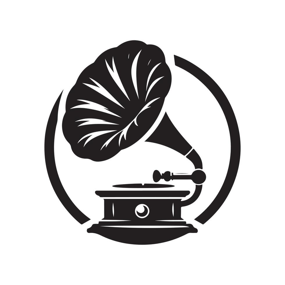 Gramofon Musician Icon vector