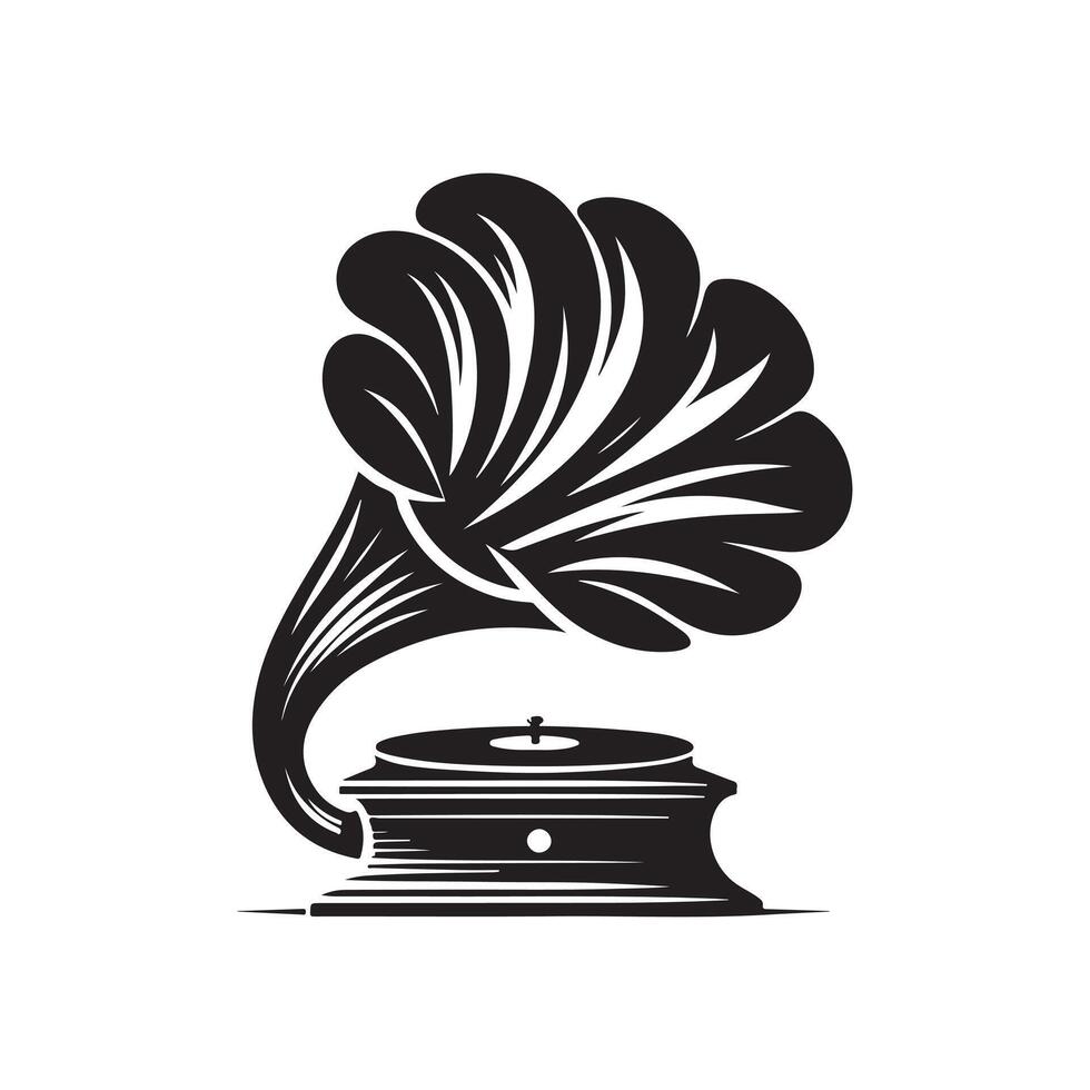 Gramofon Shape Illustration vector