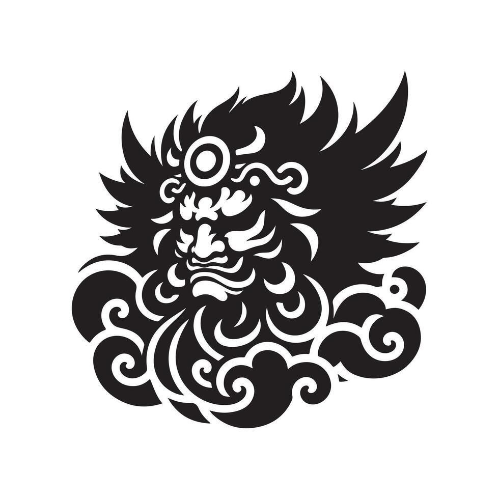 Tengu figure art vector