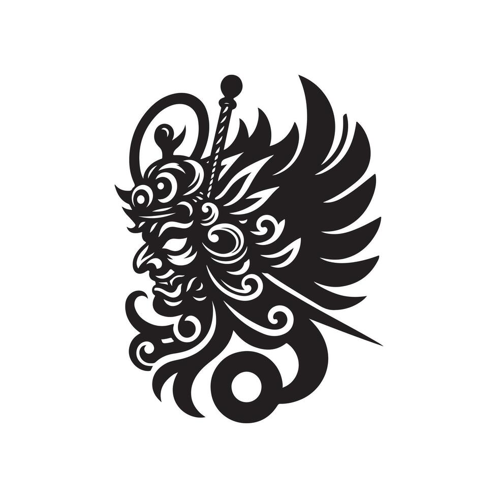 Tengu art illustration vector