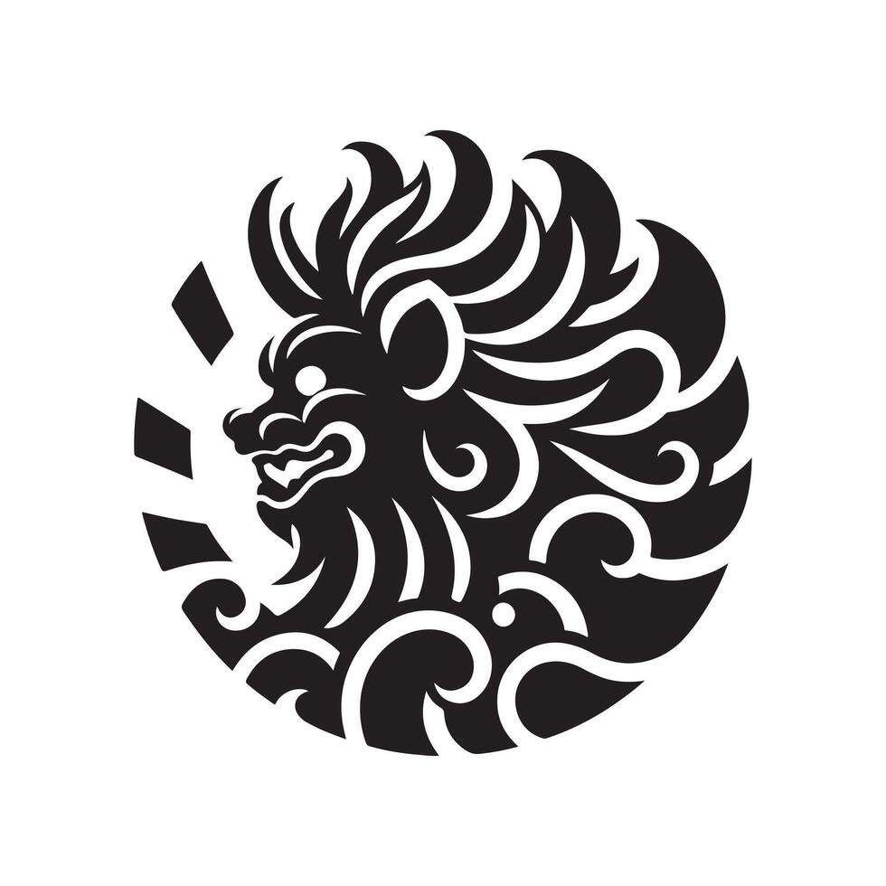 Tengu silhouette art vector