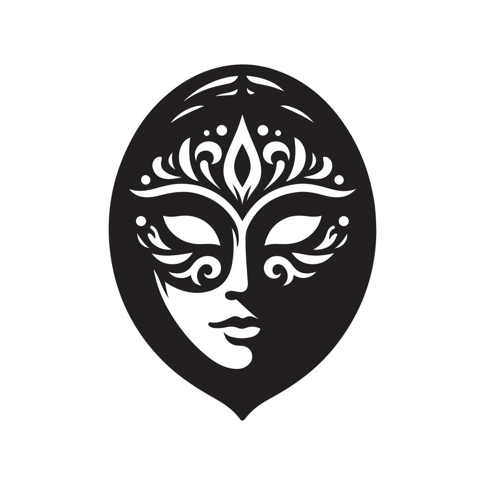 Japanese Tengu hacker symbol vector