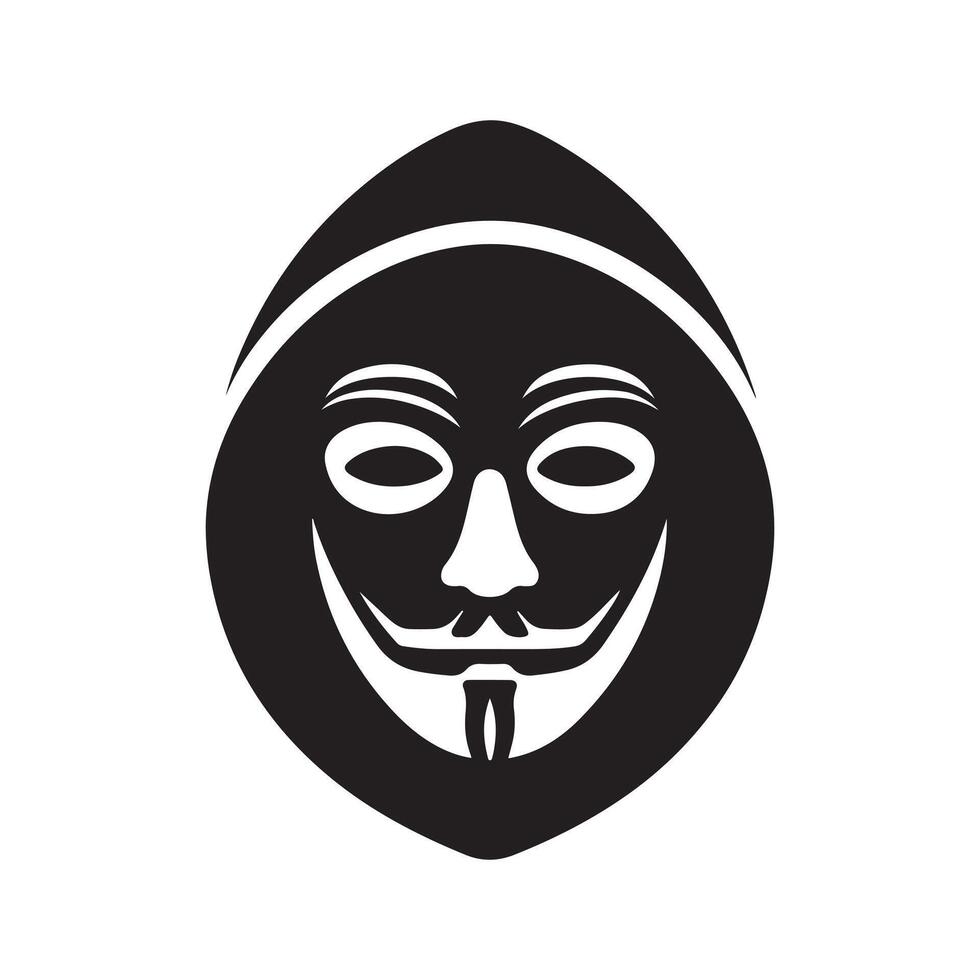 Japanese hacker mask vector