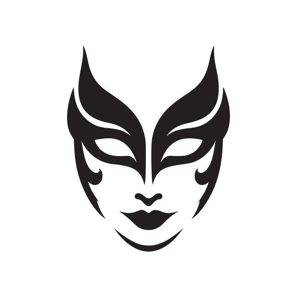 Joker face design vector