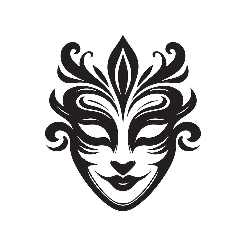 Joker mask artwork vector