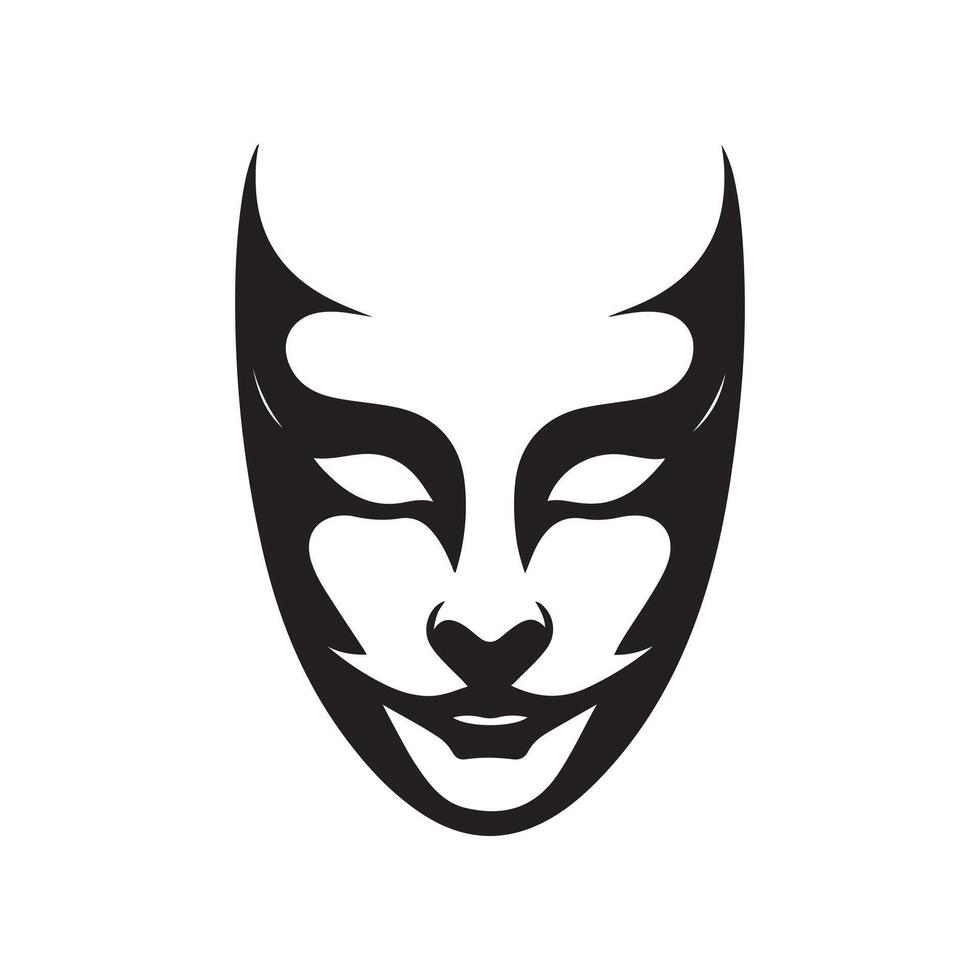 Joker face art vector