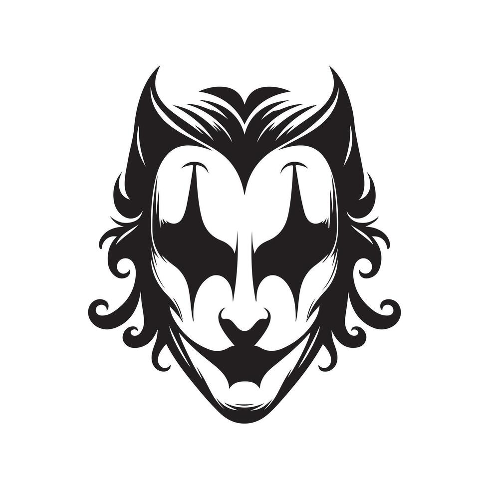 Joker mask design vector