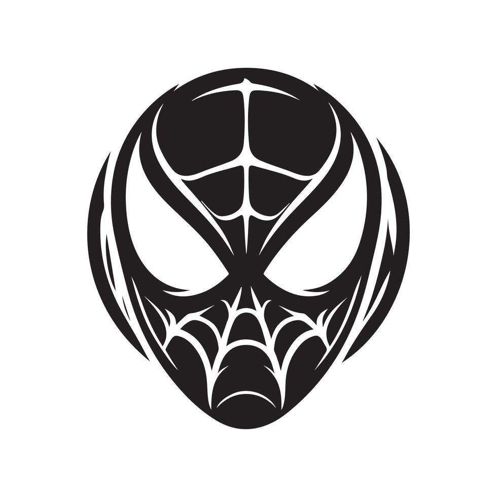 Spider Man face mask design vector