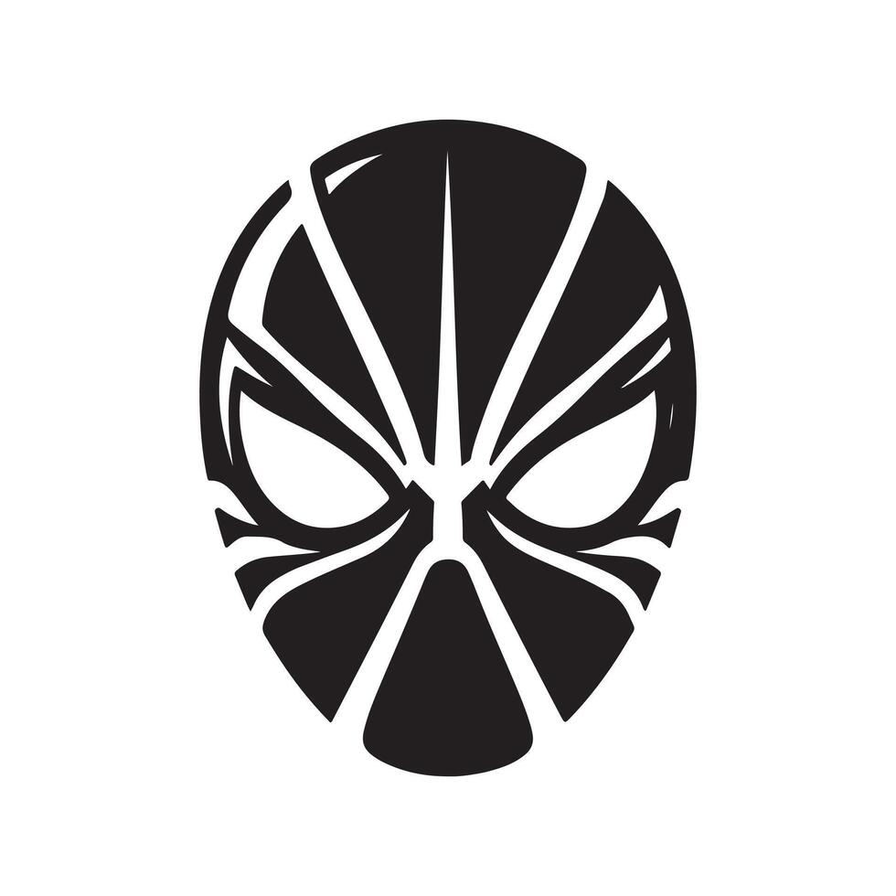 Spider Man art mask vector
