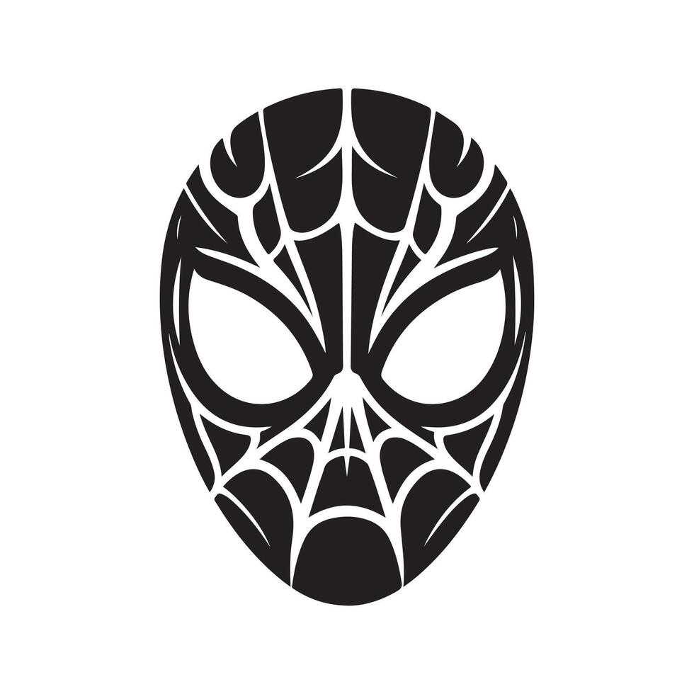 Spider Man mask art vector